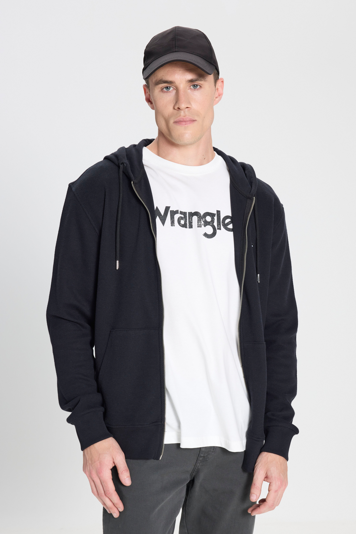 Regular Fit Normal Kesim Kapüşonlu %100 Pamuk Sweatshirt Sweatshirt Wrangler Translation missing: tr.content.product_image_main