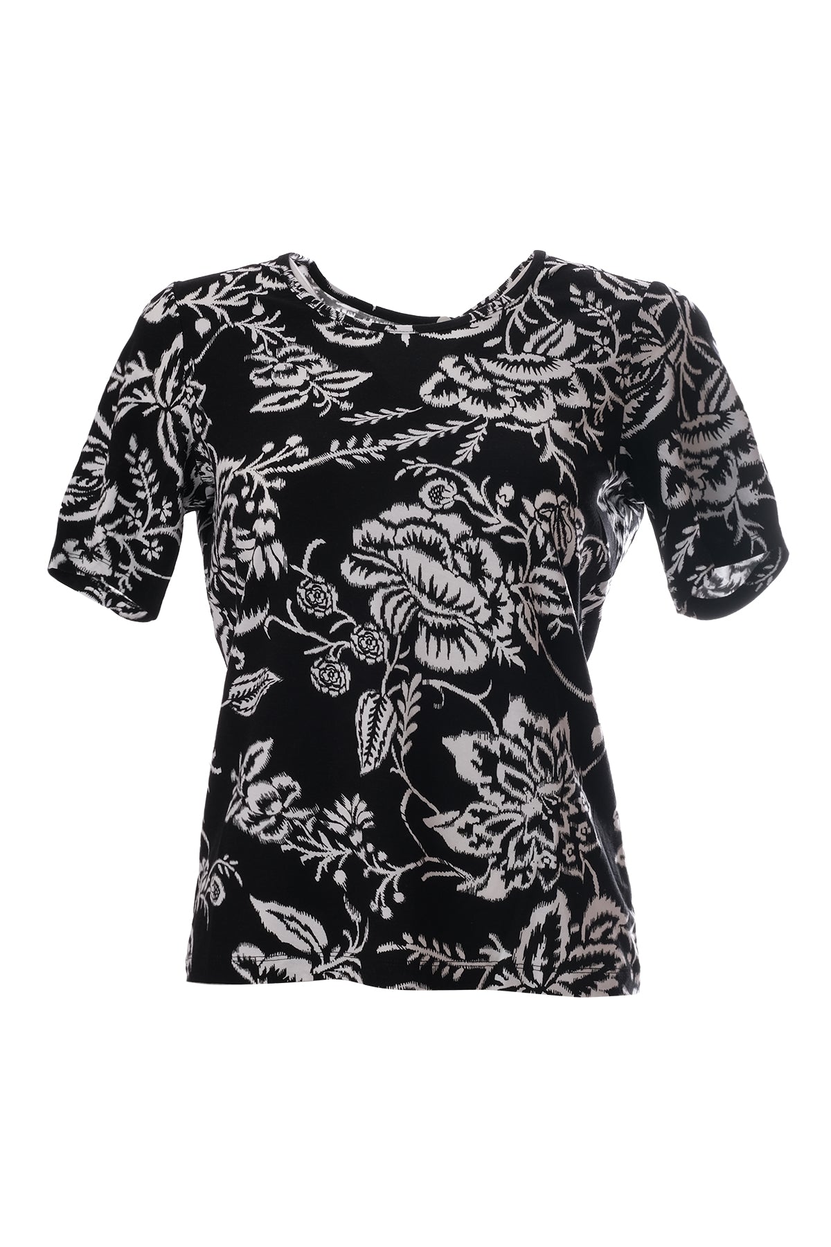 Canel Kadın Kısa Kol Çiçekli T-Shirt - Minimalist Günlük Stil Translation missing: tr.content.product_image_main