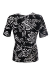 Canel Kadın Kısa Kol Çiçekli T-Shirt - Minimalist Günlük Stil