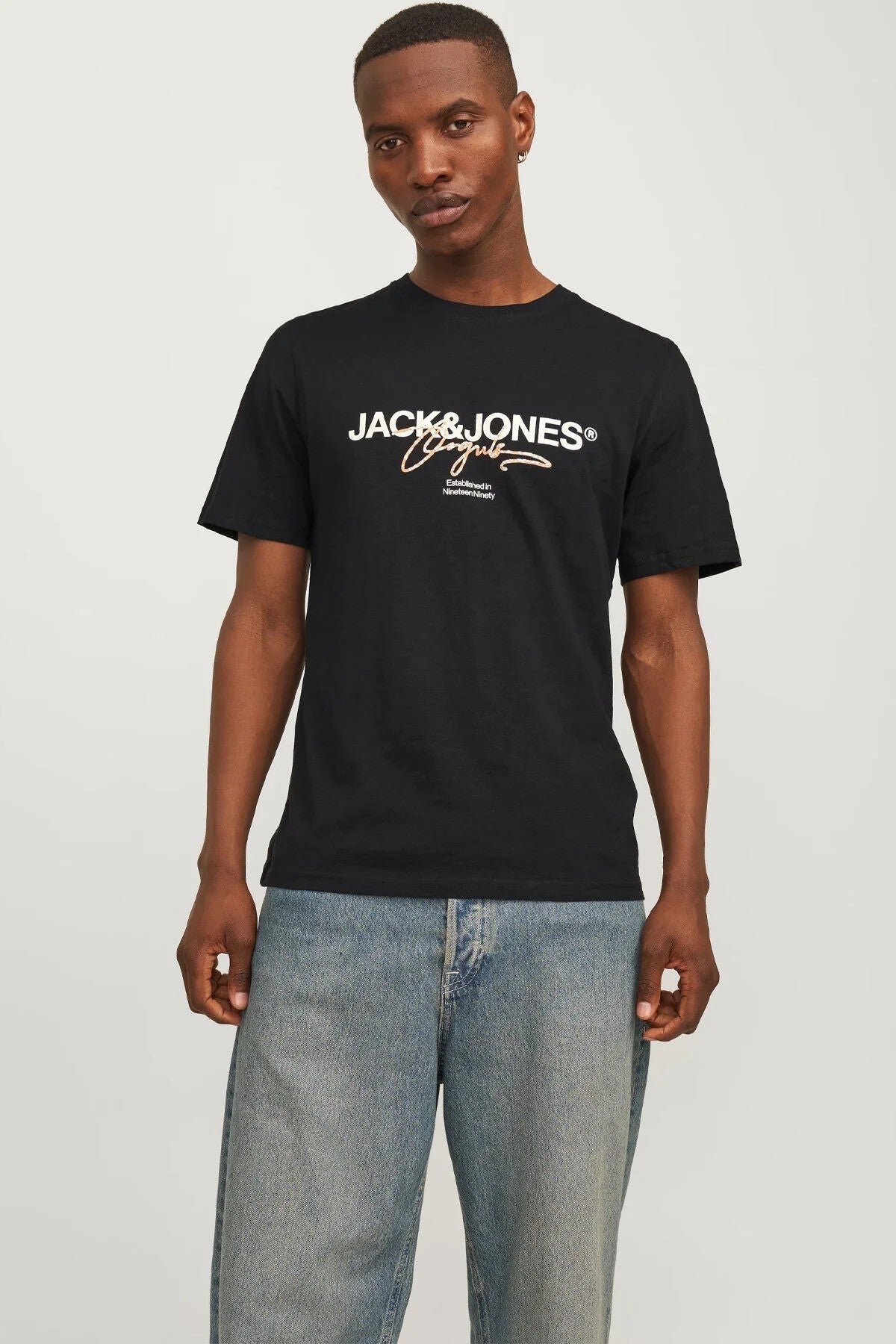 Jack&Jones Minimalist Erkek T-Shirt - Kısa Kol - Günlük