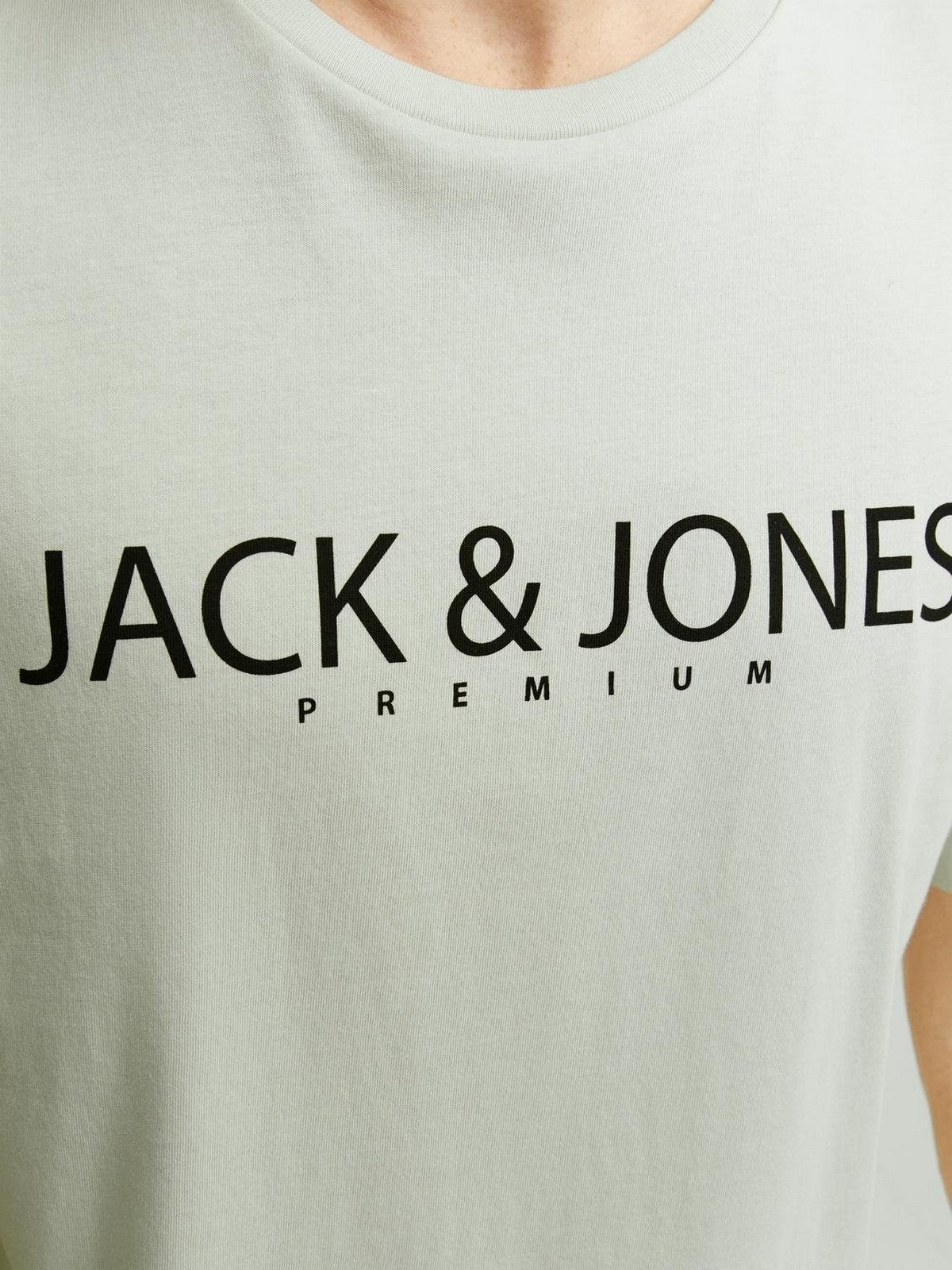 Jack&Jones Plus Oversize Minimalist Tişört - Kısa Kol Yuvarlak Yaka