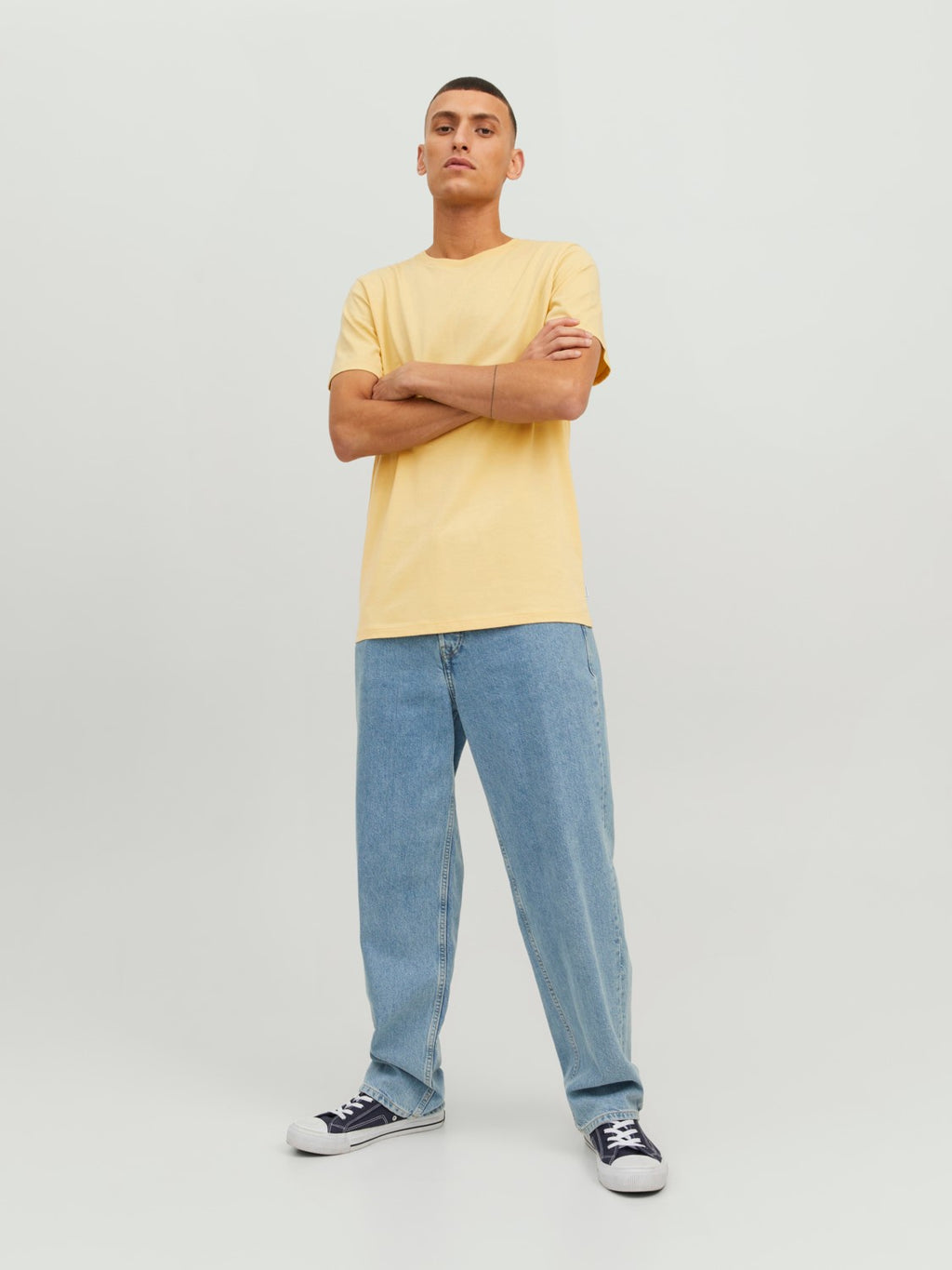 Jack&Jones Oversize Erkek T-Shirt - Minimalist Stil, Günlük Kullanım
