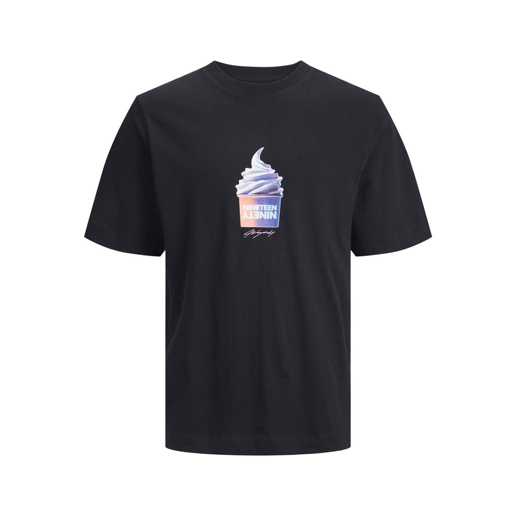 Jack&Jones Oversize Erkek T-Shirt - Kısa Kol Yuvarlak Yaka - Streetwear Tarzı