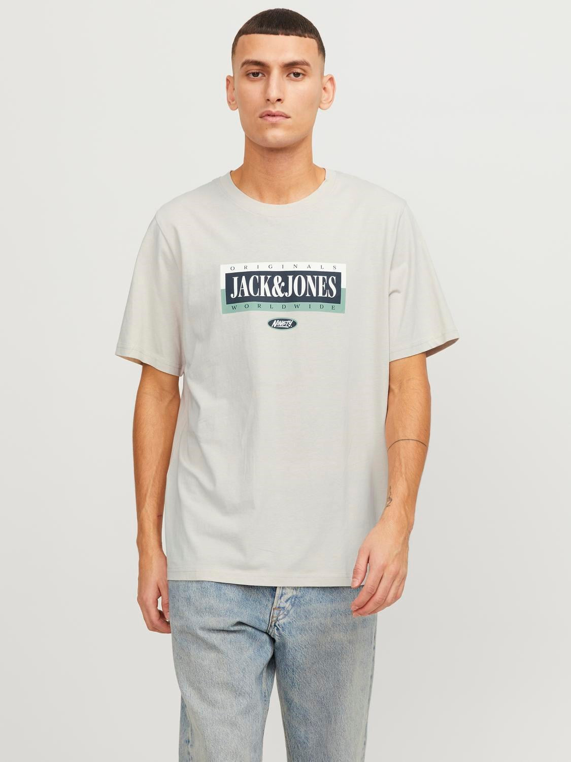 Jack&Jones Minimalist Oversize Erkek T-Shirt - Günlük Stil