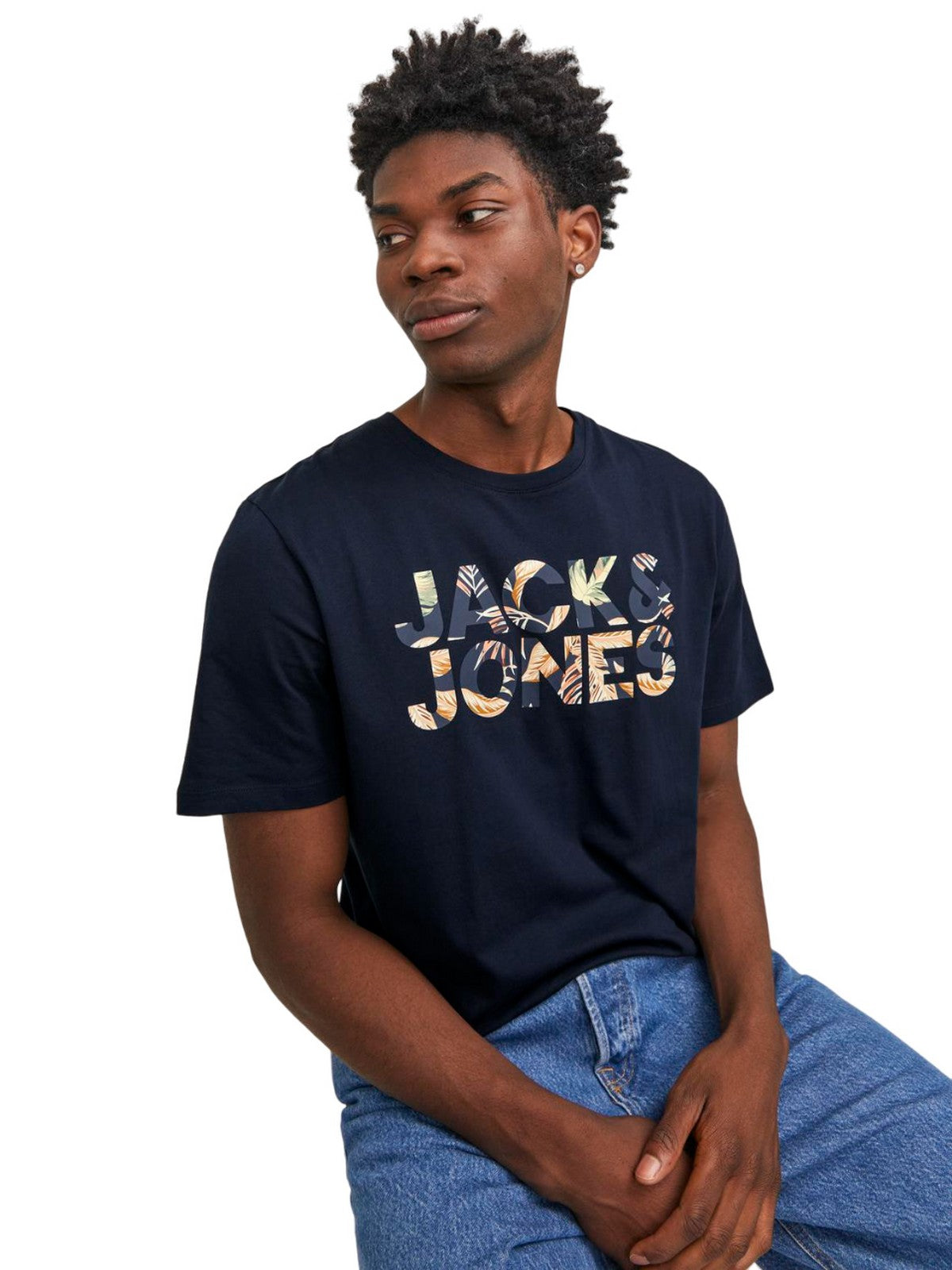Jack&Jones Oversize Minimalist Erkek T-Shirt - Günlük Kullanım Translation missing: tr.content.product_image_secondary