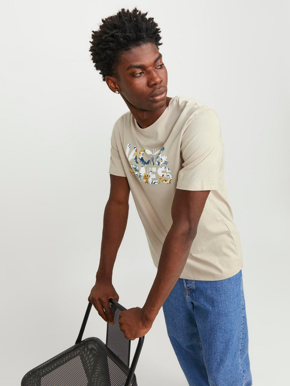 Jack&Jones Oversize Minimalist Erkek T-Shirt - Günlük Kullanım