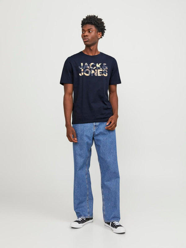 Jack&Jones Oversize Minimalist Erkek T-Shirt - Günlük Kullanım