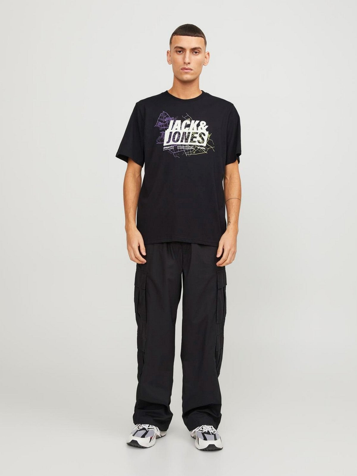 Jack&Jones Oversize Minimalist Erkek T-Shirt - Günlük Kullanım İkincil görsel
