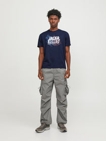Jack&Jones Oversize Minimalist Erkek T-Shirt - Günlük Kullanım