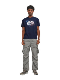 Jack&Jones Oversize Minimalist Erkek T-Shirt - Günlük Kullanım