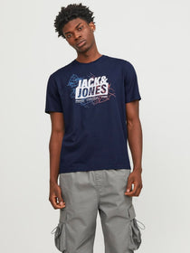 Jack&Jones Oversize Minimalist Erkek T-Shirt - Günlük Kullanım