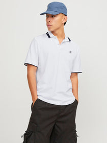 Jack&Jones Minimalist Polo Yaka Kısa Kol Erkek Tişört - Günlük Stil