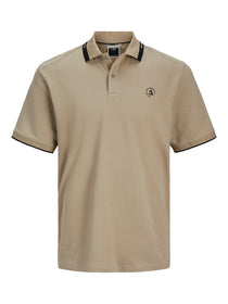Jack&Jones Minimalist Polo Yaka Kısa Kol Erkek Tişört - Günlük Stil