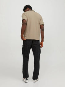 Jack&Jones Minimalist Polo Yaka Kısa Kol Erkek Tişört - Günlük Stil