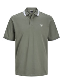 Jack&Jones Minimalist Polo Yaka Kısa Kol Erkek Tişört - Günlük Stil