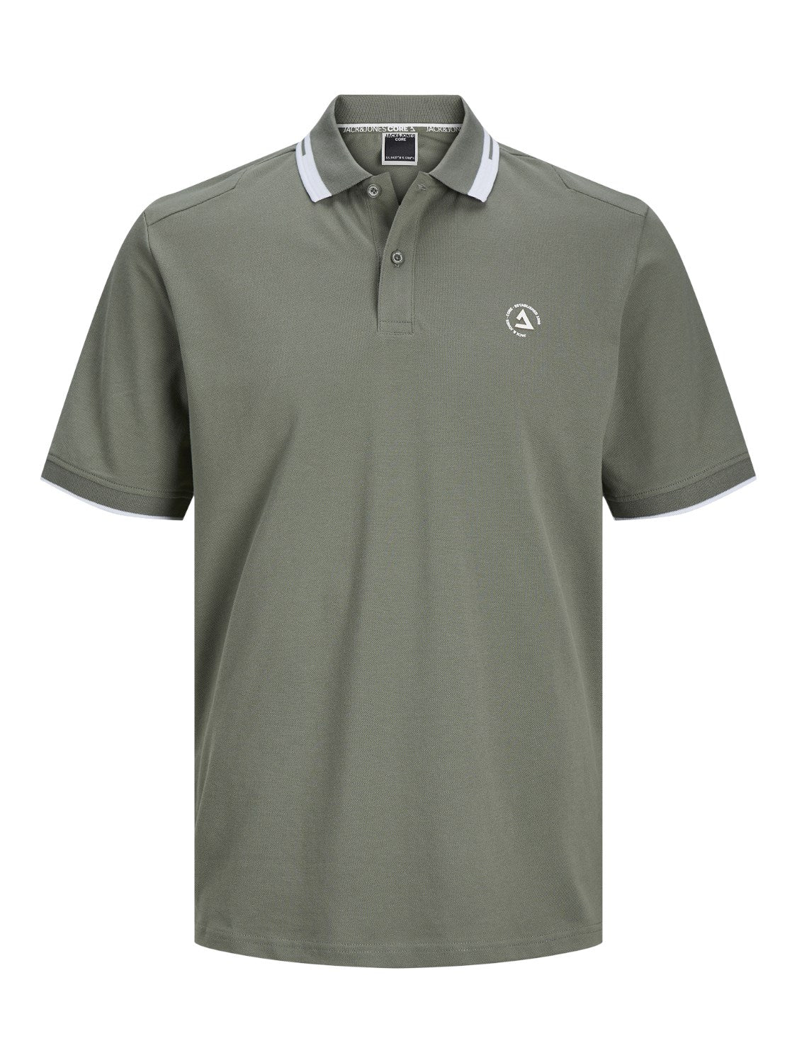 Jack&Jones Minimalist Polo Yaka Kısa Kol Erkek Tişört - Günlük Stil