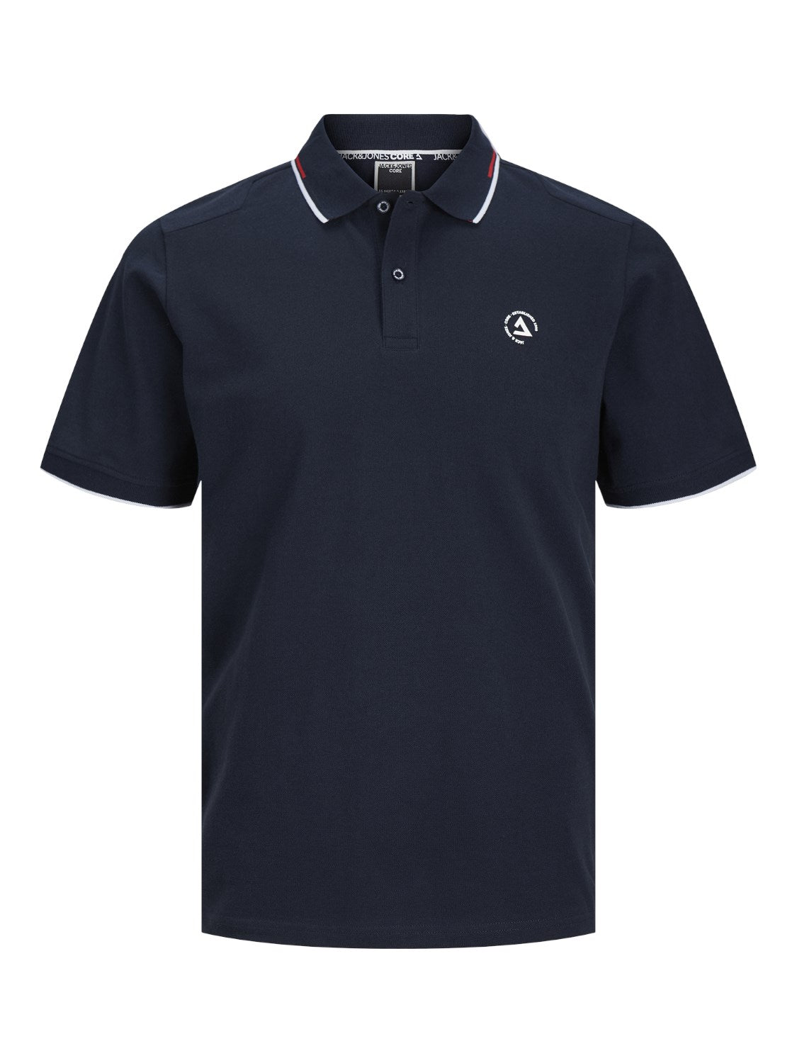 Jack&Jones Minimalist Polo Yaka Kısa Kol Erkek Tişört - Günlük Stil