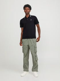 Jack&Jones Minimalist Polo Yaka Kısa Kol Erkek Tişört - Günlük Stil