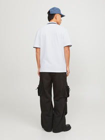 Jack&Jones Minimalist Polo Yaka Kısa Kol Erkek Tişört - Günlük Stil