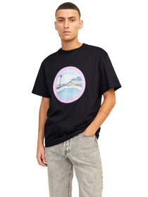 Jack&Jones Minimalist Oversize Erkek T-Shirt - Kısa Kol Yuvarlak Yaka