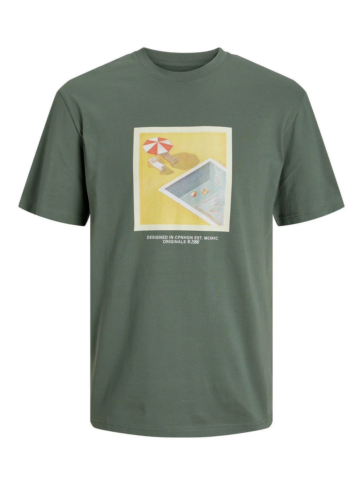 Jack&Jones Minimalist Oversize Erkek T-Shirt - Kısa Kol Yuvarlak Yaka
