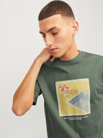Jack&Jones Minimalist Oversize Erkek T-Shirt - Kısa Kol Yuvarlak Yaka