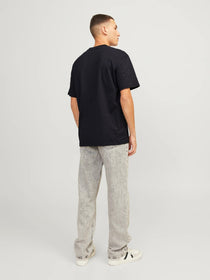 Jack&Jones Minimalist Oversize Erkek T-Shirt - Kısa Kol Yuvarlak Yaka
