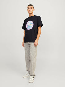 Jack&Jones Minimalist Oversize Erkek T-Shirt - Kısa Kol Yuvarlak Yaka