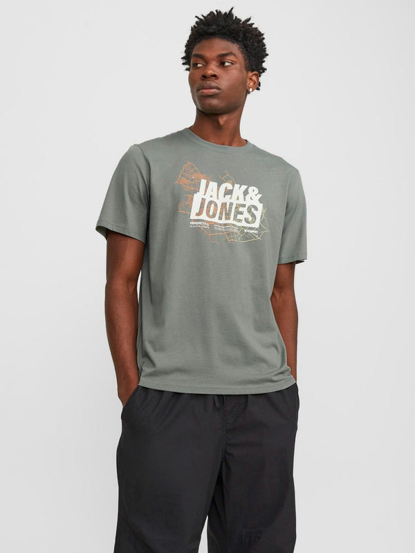 Jack&Jones Oversize Minimalist Erkek T-Shirt - Kısa Kol - Günlük Stil