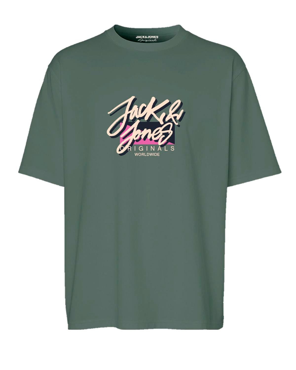 Jack&Jones Oversize Minimalist Erkek T-Shirt - Günlük Stil Translation missing: tr.content.product_image_main