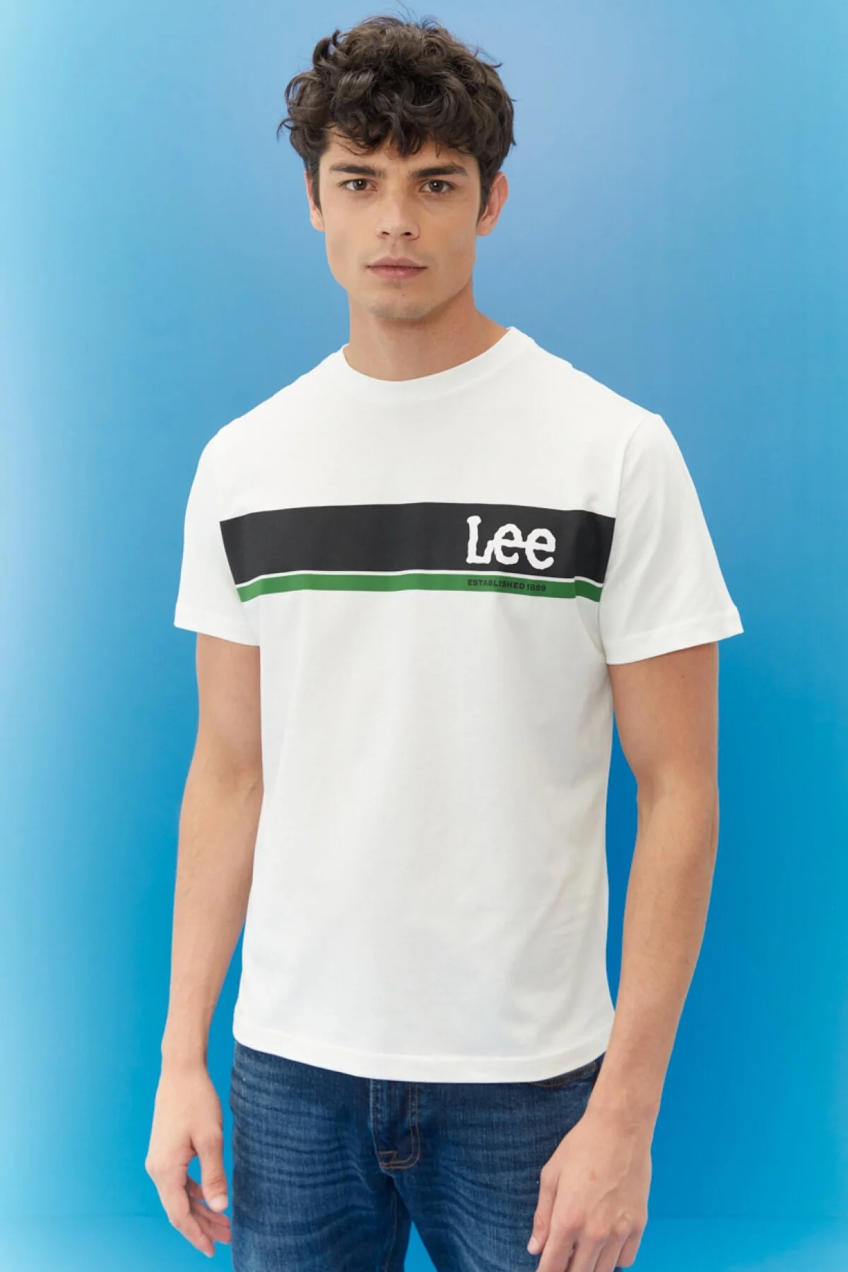 Lee Erkek Minimalist T-Shirt - Regular Fit Kısa Kol - Günlük Stil Translation missing: tr.content.product_image_secondary