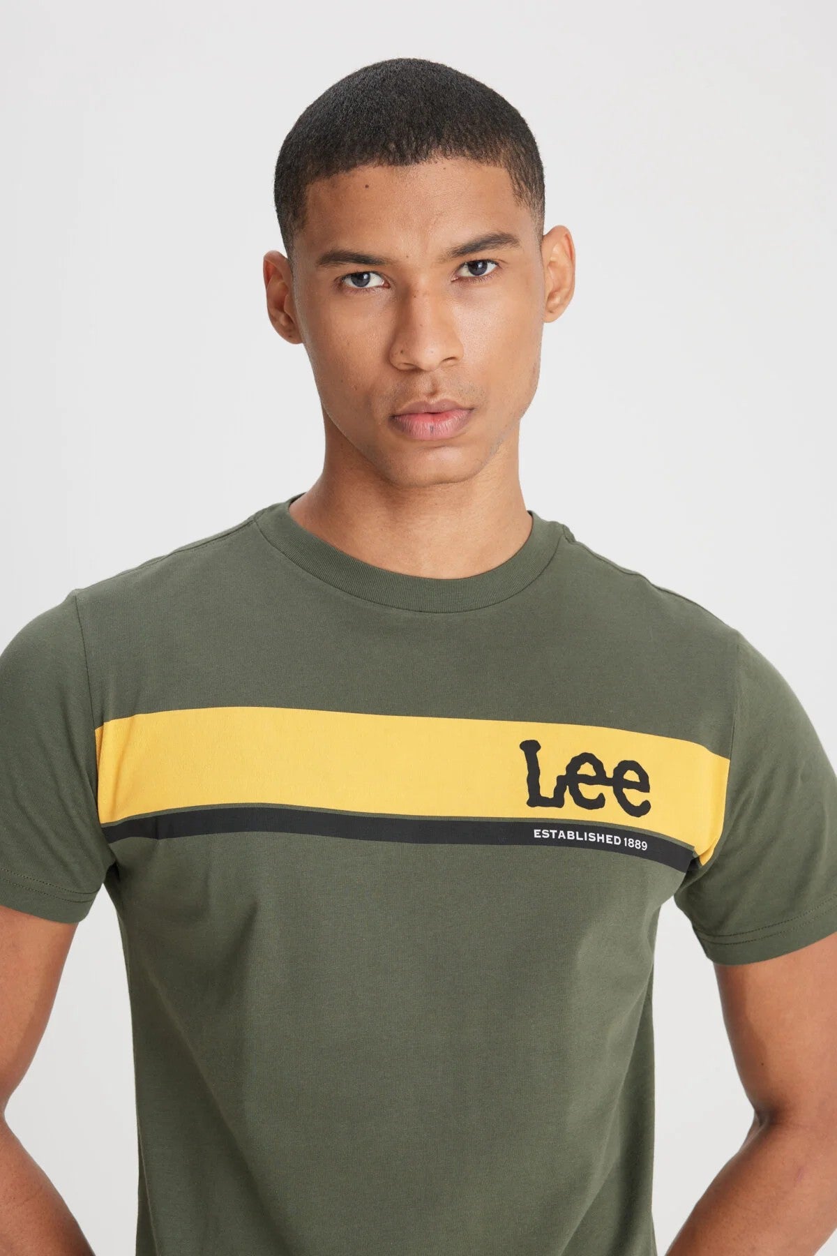 Lee Erkek Minimalist Regular Fit Kısa Kol Tişört - Günlük Kullanım