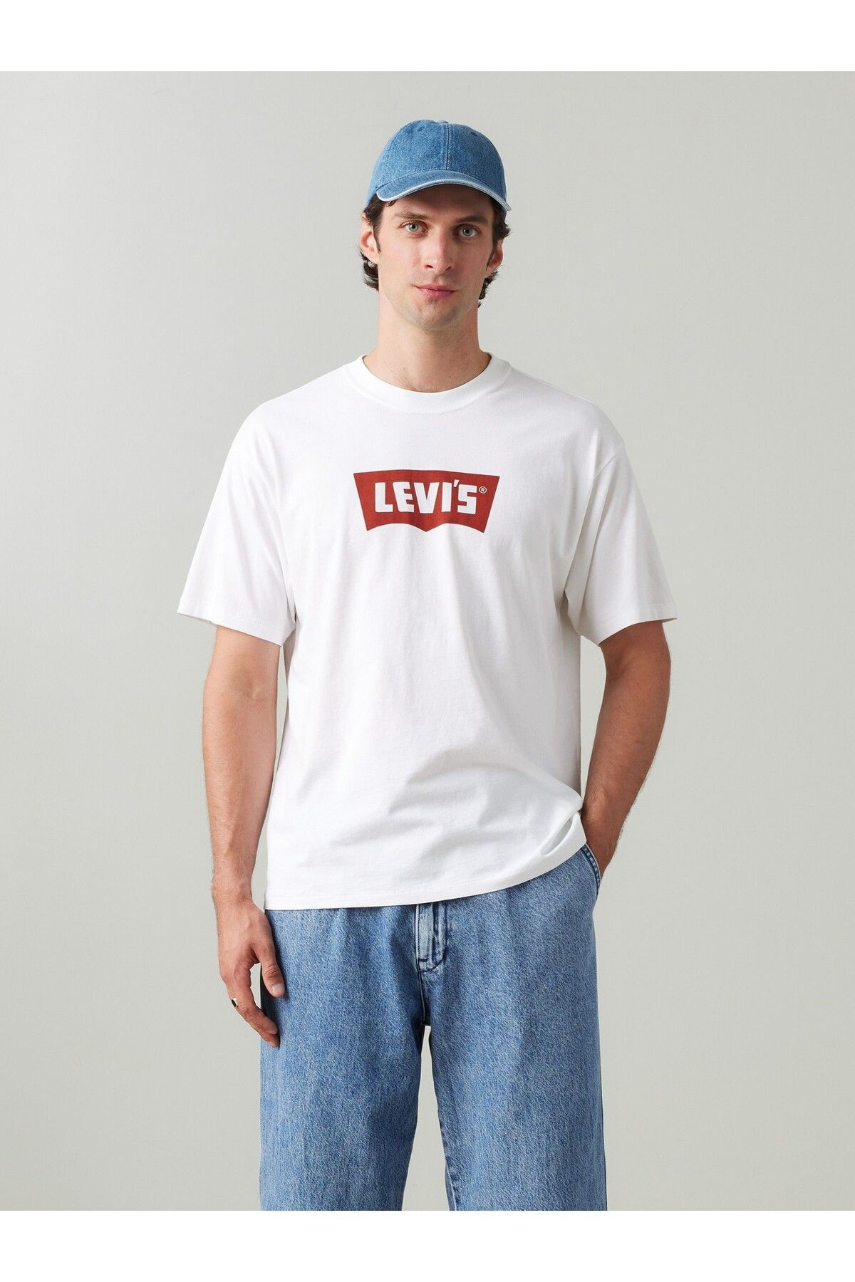 Levi's Oversize Kısa Kol Yuvarlak Yaka Minimalist Erkek T-Shirt - Günlük Stil Ana görsel
