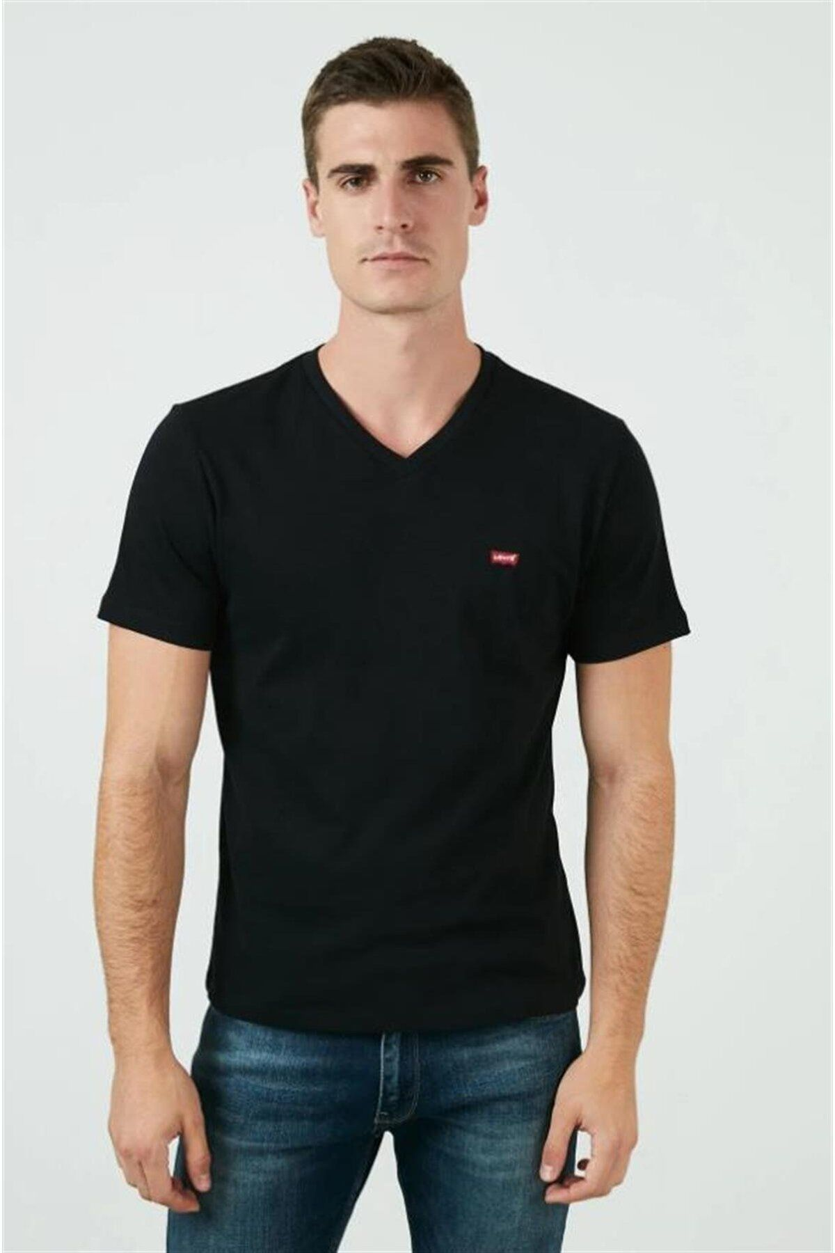Levi's Minimalist V Yaka Kısa Kol Erkek T-Shirt - Günlük Stil Translation missing: tr.content.product_image_main