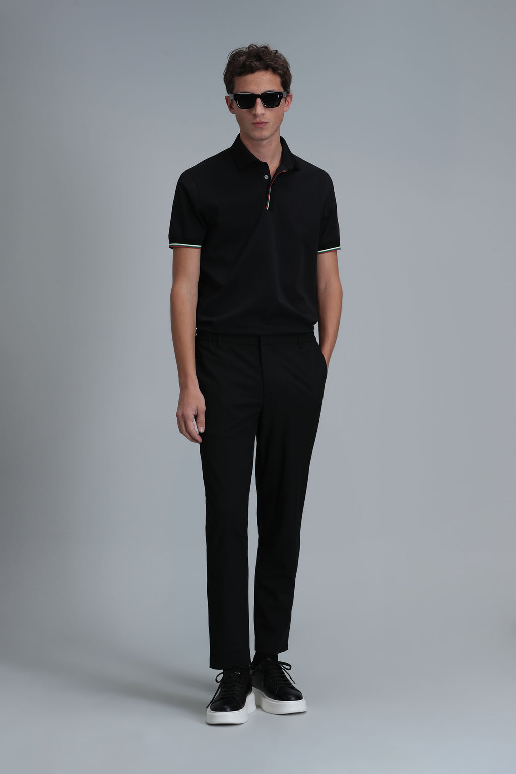 Lufian Minimalist Polo Yaka Kısa Kol Erkek T-Shirt - Günlük & Şık