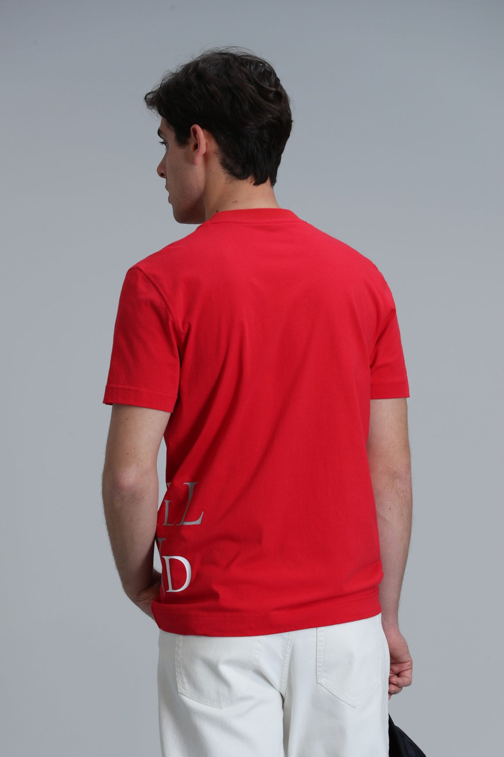 Lufian Oversize Kısa Kol Yuvarlak Yaka Erkek T-Shirt - Minimalist Stil