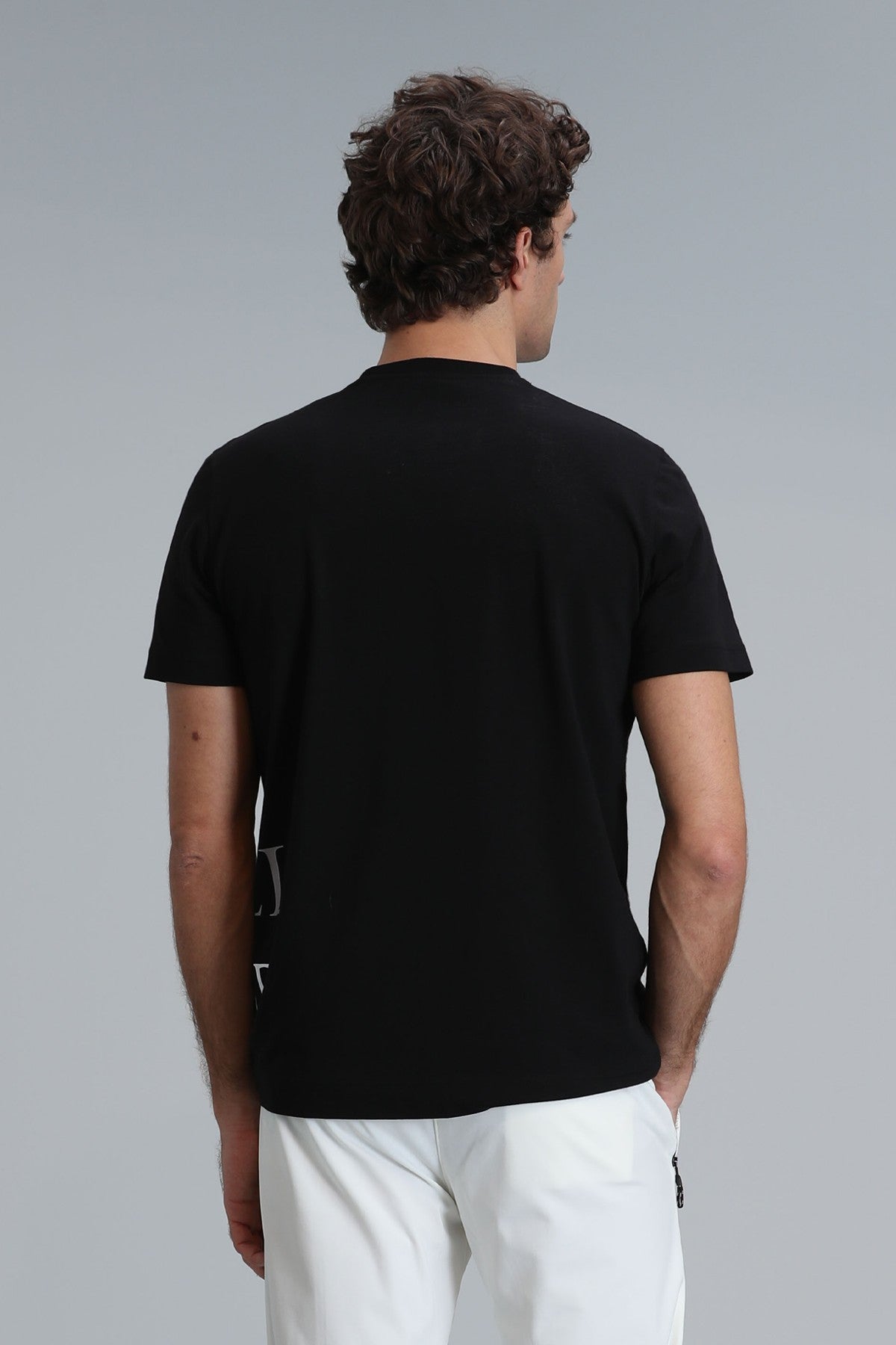 Lufian Oversize Kısa Kol Yuvarlak Yaka Erkek T-Shirt - Minimalist Stil