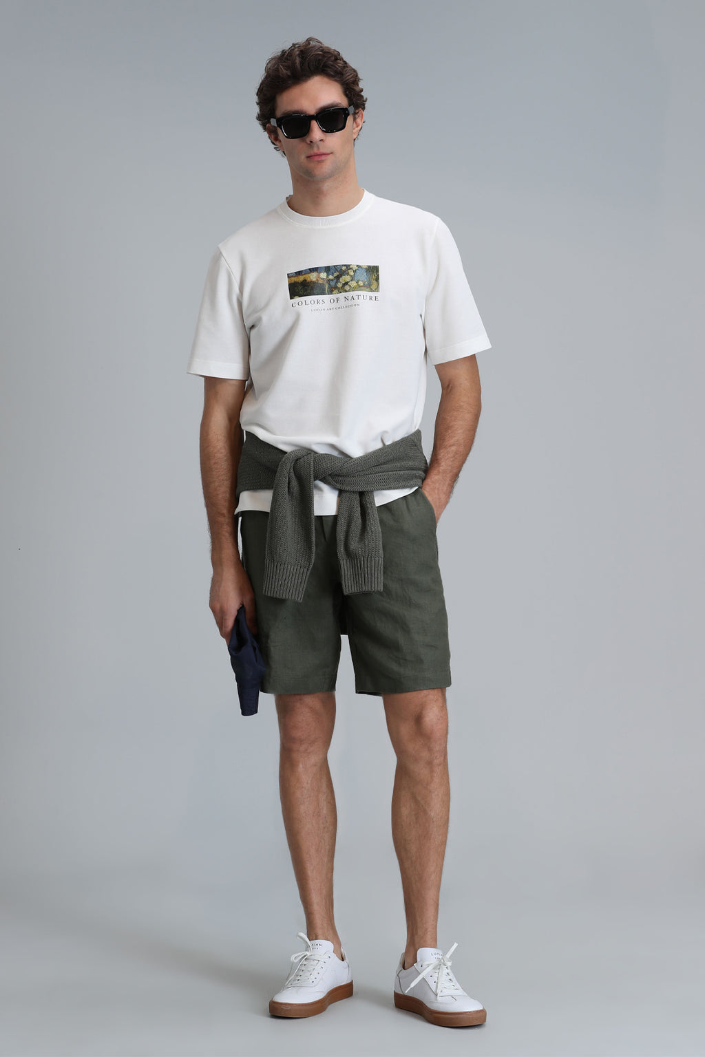 Lufian Minimalist Oversize Erkek T-Shirt - Kısa Kol - Günlük Kullanım