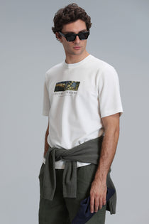 Lufian Minimalist Oversize Erkek T-Shirt - Kısa Kol - Günlük Kullanım