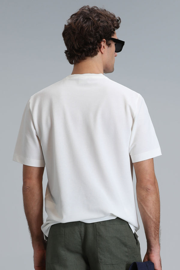 Lufian Minimalist Oversize Erkek T-Shirt - Kısa Kol - Günlük Kullanım
