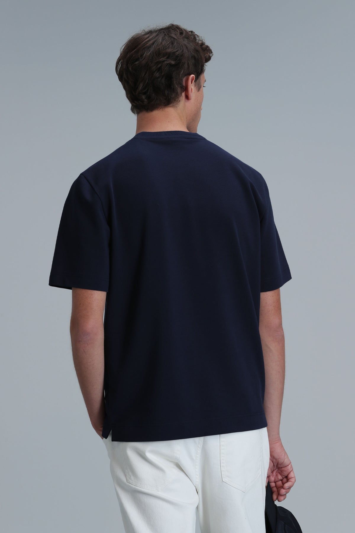 Lufian Minimalist Oversize Erkek T-Shirt - Kısa Kol - Günlük Kullanım