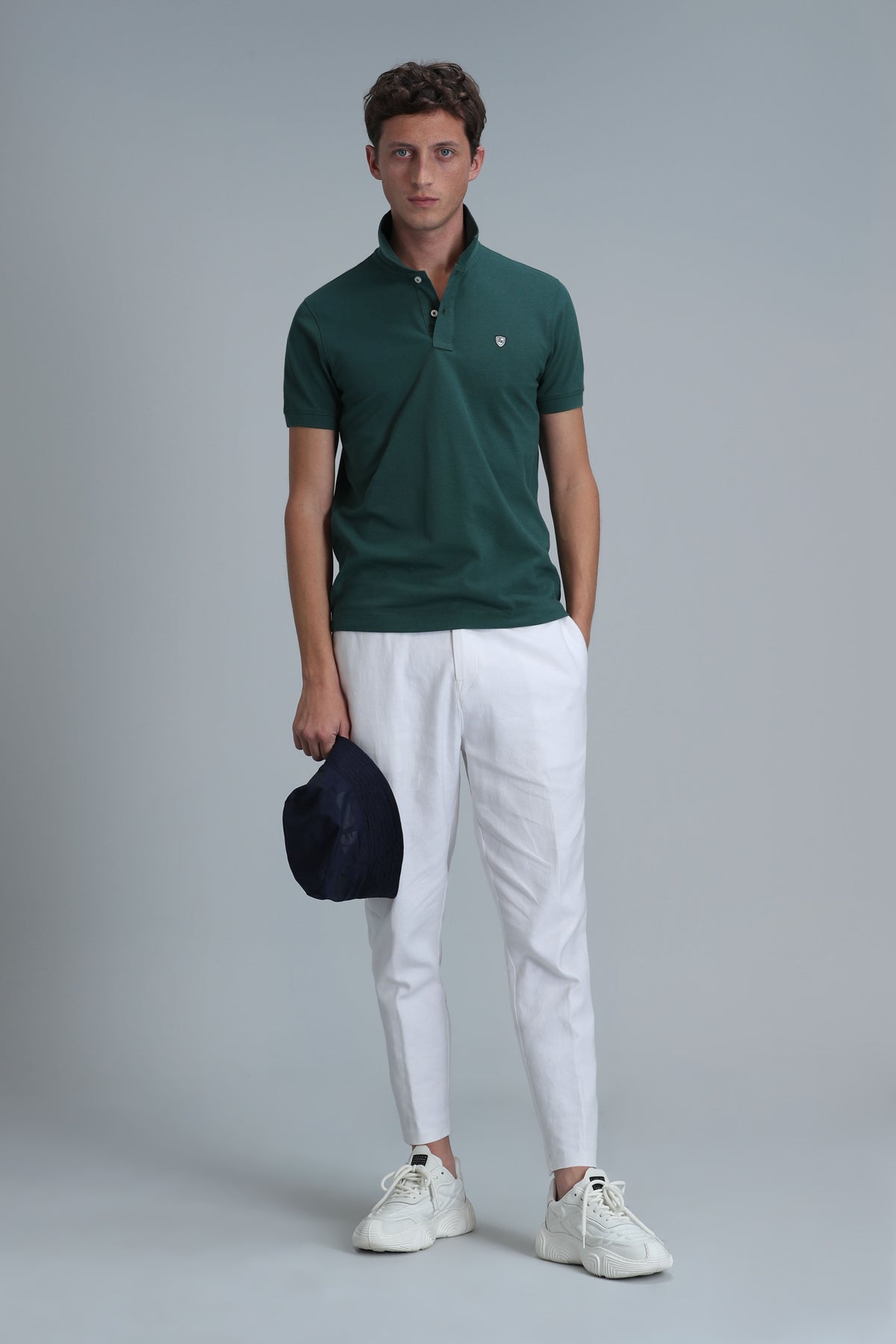 Lufian Minimalist Polo Yaka Kısa Kol Erkek T-Shirt - Günlük Şıklık Translation missing: tr.content.product_image_secondary