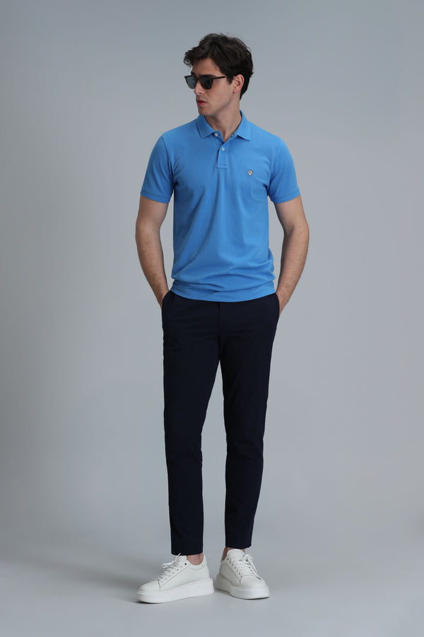 Lufian Minimalist Polo Yaka Kısa Kol Erkek T-Shirt - Günlük Şıklık
