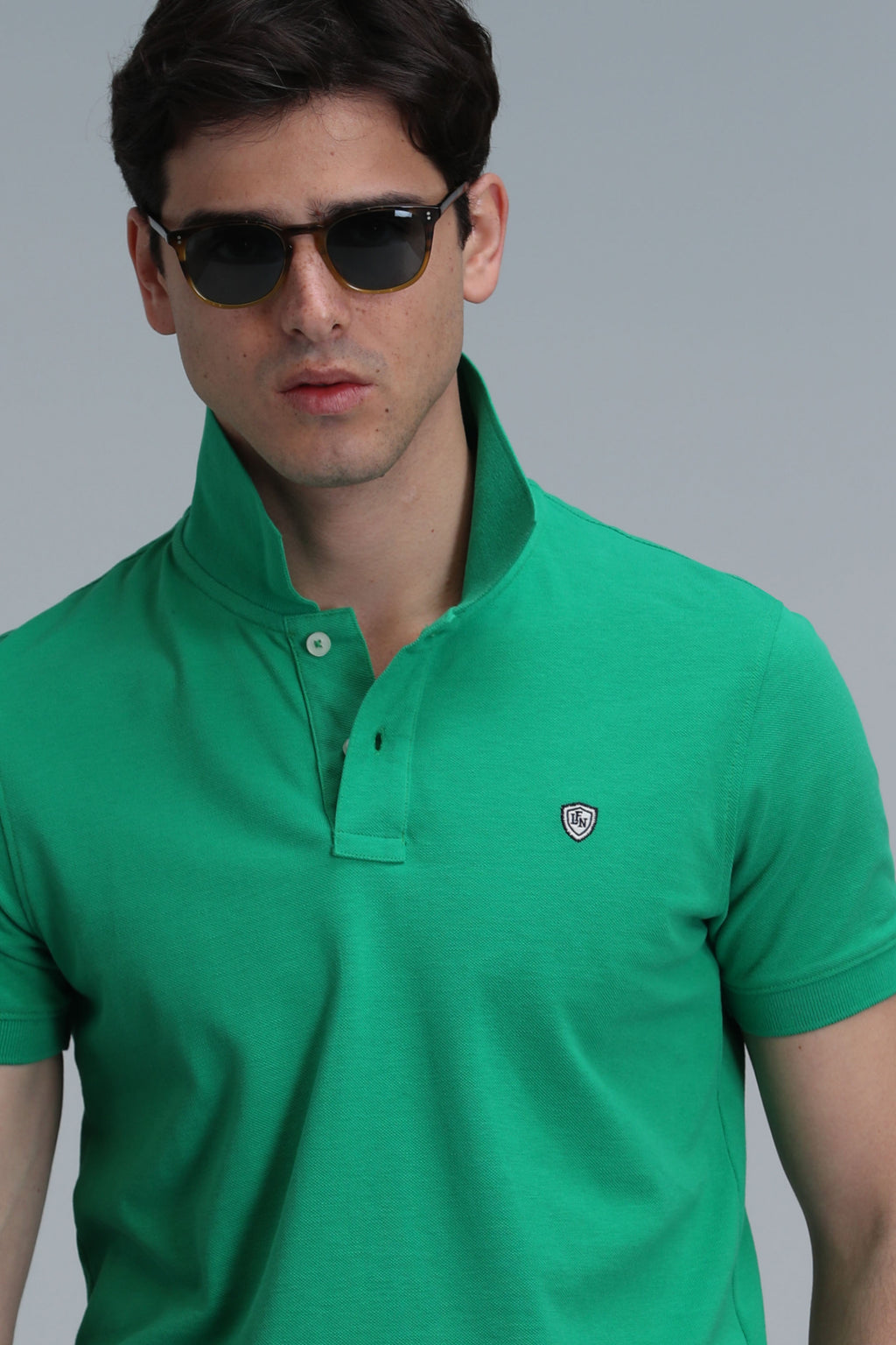 Lufian Minimalist Polo Yaka Kısa Kol Erkek T-Shirt - Günlük Şıklık