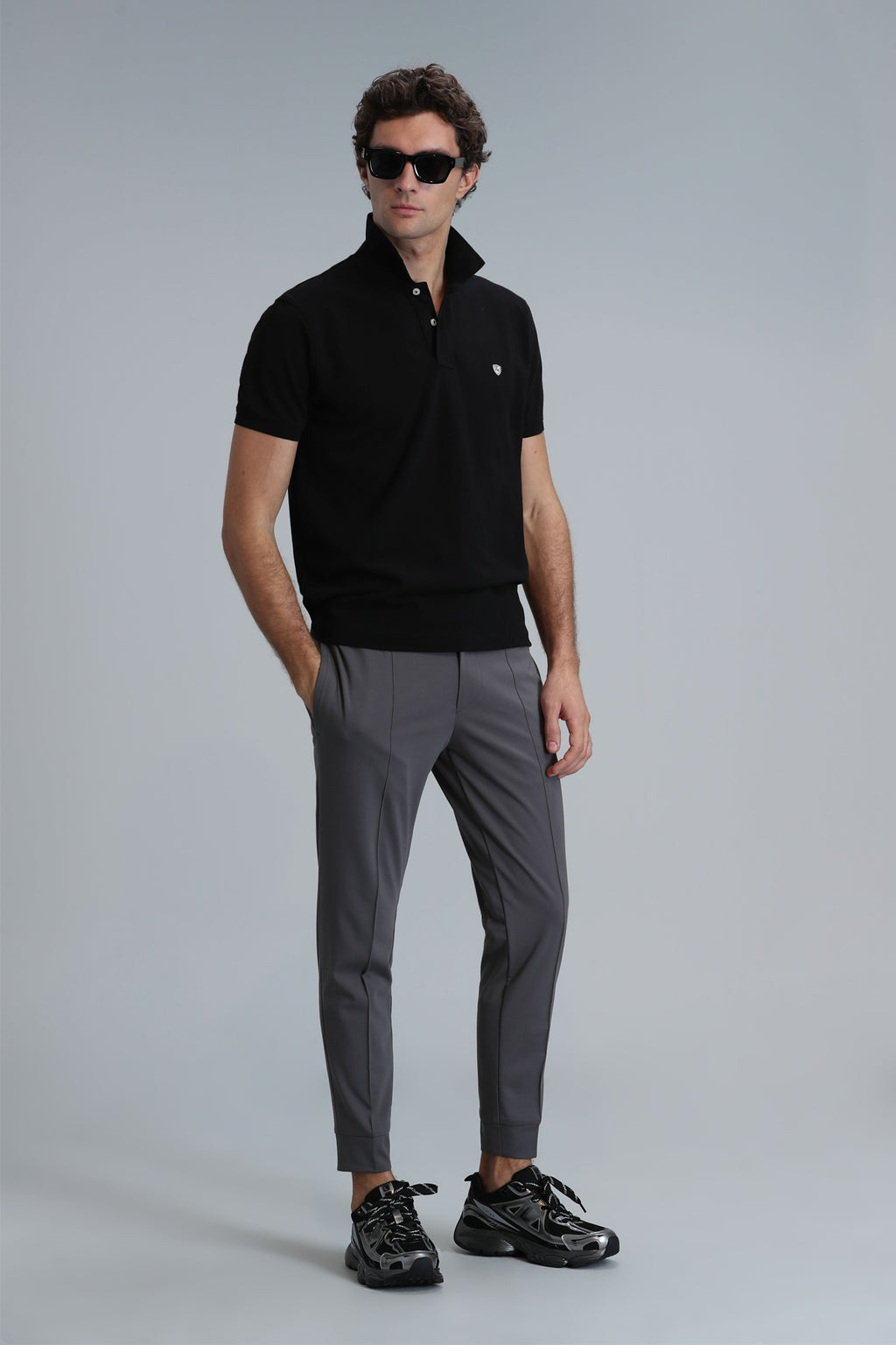 Lufian Minimalist Polo Yaka Kısa Kol Erkek T-Shirt - Günlük Şıklık