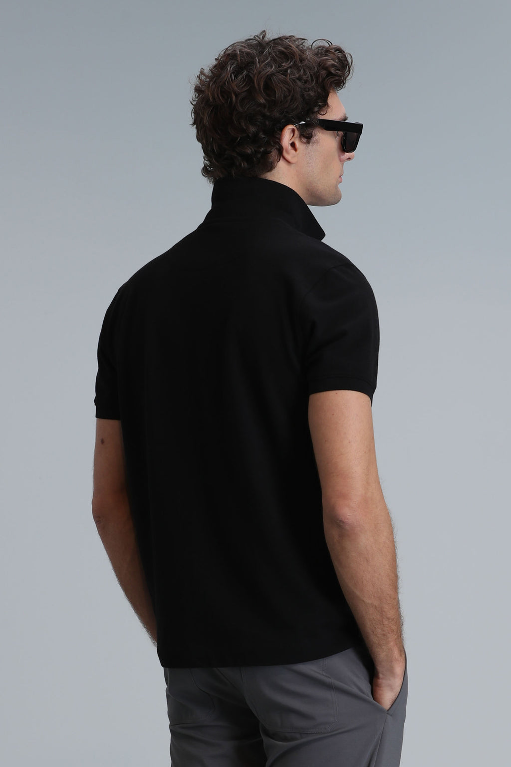 Lufian Minimalist Polo Yaka Kısa Kol Erkek T-Shirt - Günlük Şıklık
