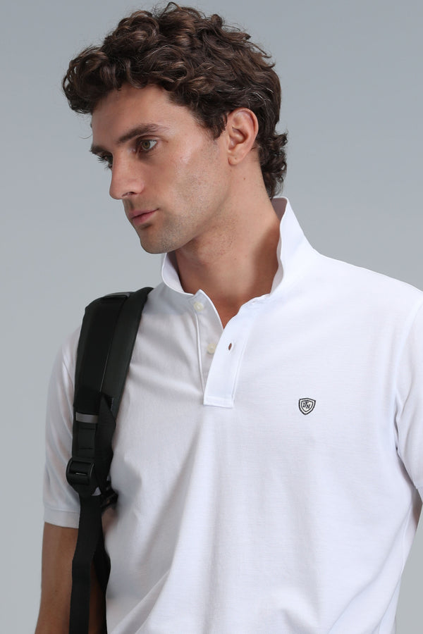 Lufian Minimalist Polo Yaka Kısa Kol Erkek T-Shirt - Günlük Şıklık