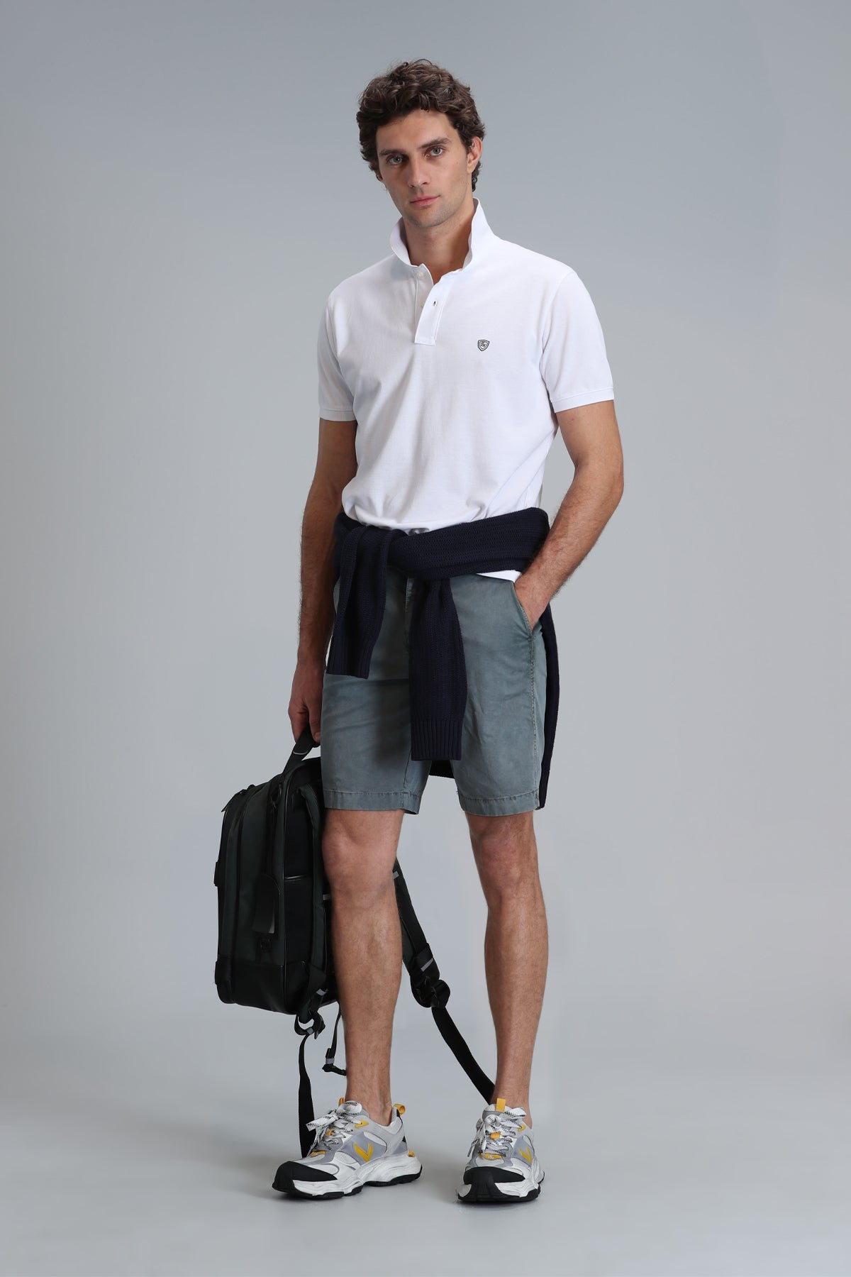 Lufian Minimalist Polo Yaka Kısa Kol Erkek T-Shirt - Günlük Şıklık