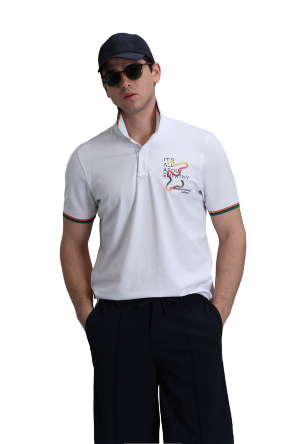 Lufian Minimalist Polo Yaka Kısa Kol Erkek T-Shirt - Günlük Kombinleriniz İçin
