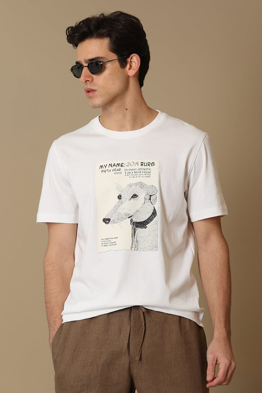 Lufian Oversize Minimalist Erkek T-Shirt - Kısa Kol Yuvarlak Yaka Günlük